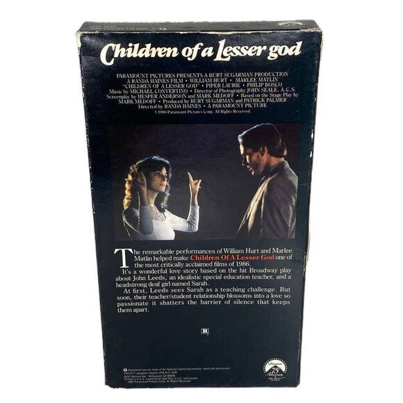 Children Of A Lesser God VHS 1986 - Picture 6 of 8